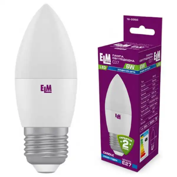 Лампа ELM LED PA10, 6W, E27, 4000K, 18-0050 купить недорого в Украине, фото 1