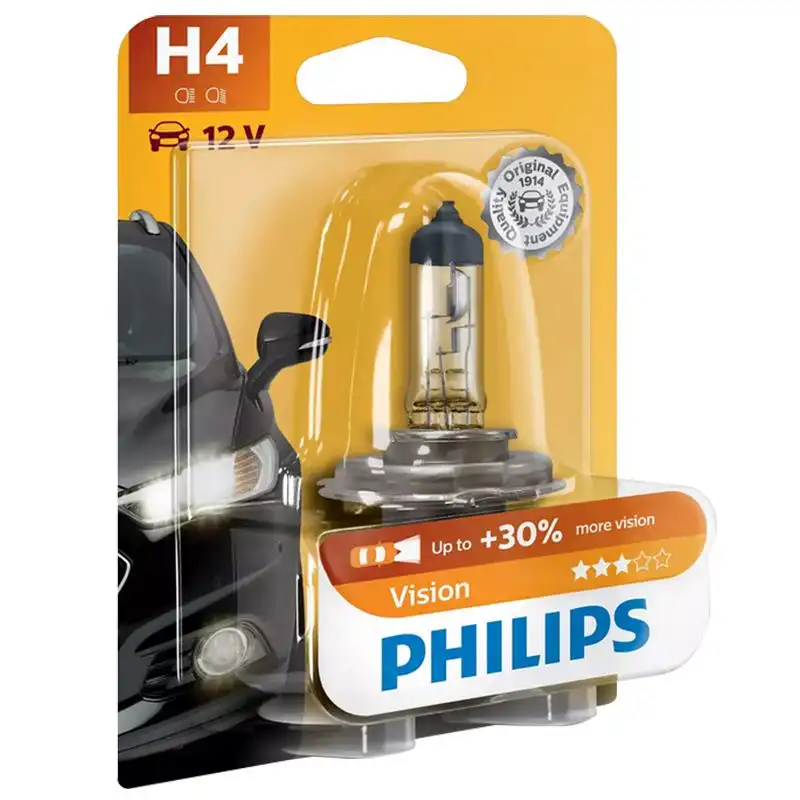 Лампа Philips Vision H4, 60/55 Вт, 12 В, 12342PRB1 купити недорого в Україні, фото 2