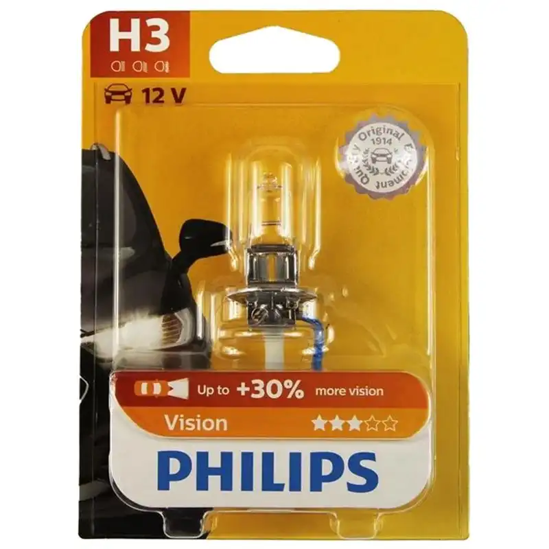 Лампа Philips Vision H3, 55 Вт, 12 В, 12336PRB1 купити недорого в Україні, фото 2