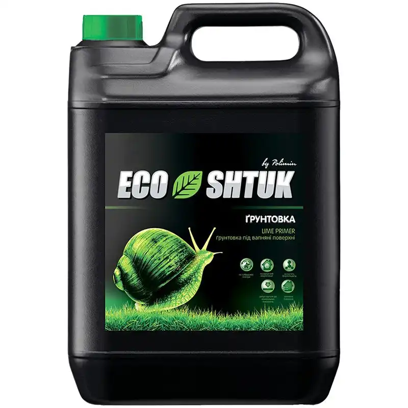 Грунтовка известковая Polimin EcoShtuk Lime Primer, 5 л купить недорого в Украине, фото 1