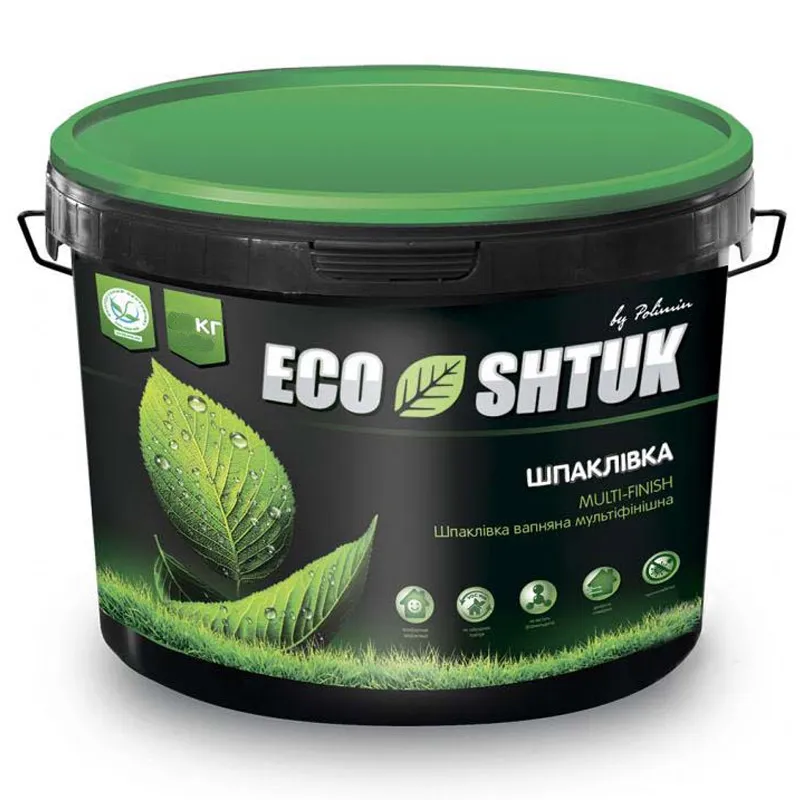 Шпаклівка вапняна Polimin Multi-finish EcoShtuk, 5 кг купити недорого в Україні, фото 1