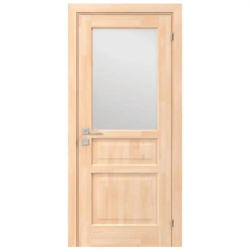 Дверне полотно без покриття Rodos Woodmix Praktic, 600х2000х35 мм, сатин + скло купити недорого в Україні, фото 1