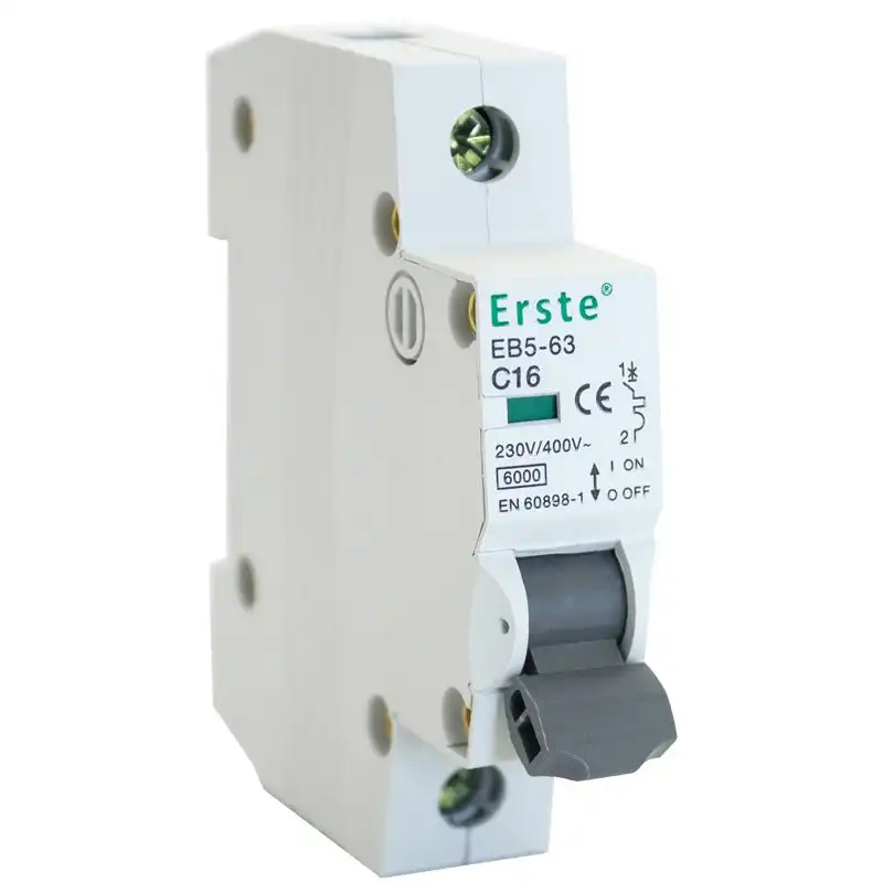 Автоматичний вимикач Erste, 6 кА, EB5-63 1P 16A купити недорого в Україні, фото 1