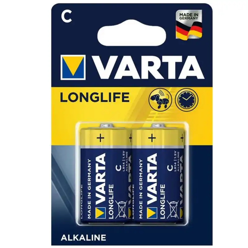 Батарейка VARTA LONGLIFE C BLI 2, 4114101412 купити недорого в Україні, фото 1