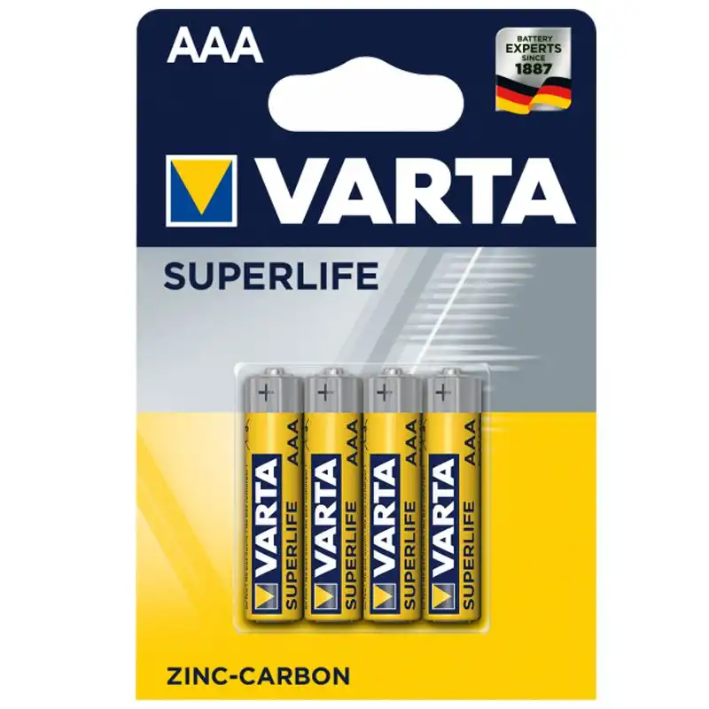 Батарейка VARTA SUPERLIFE AAA BLI 4, 2003101414 купити недорого в Україні, фото 1