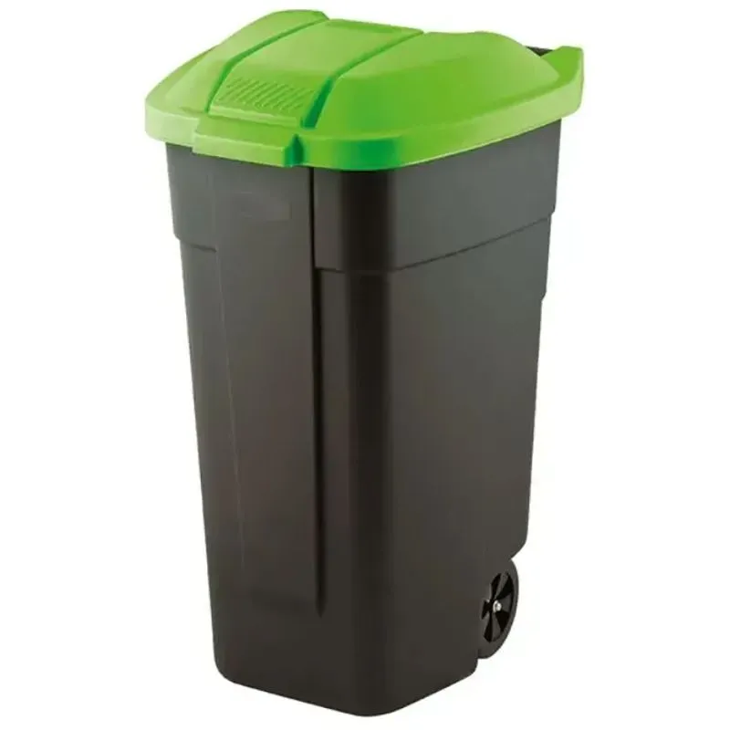 Контейнер для мусора Keter Refuse Bin O/W, 110 л, черно-зеленый, 214125 купить недорого в Украине, фото 1