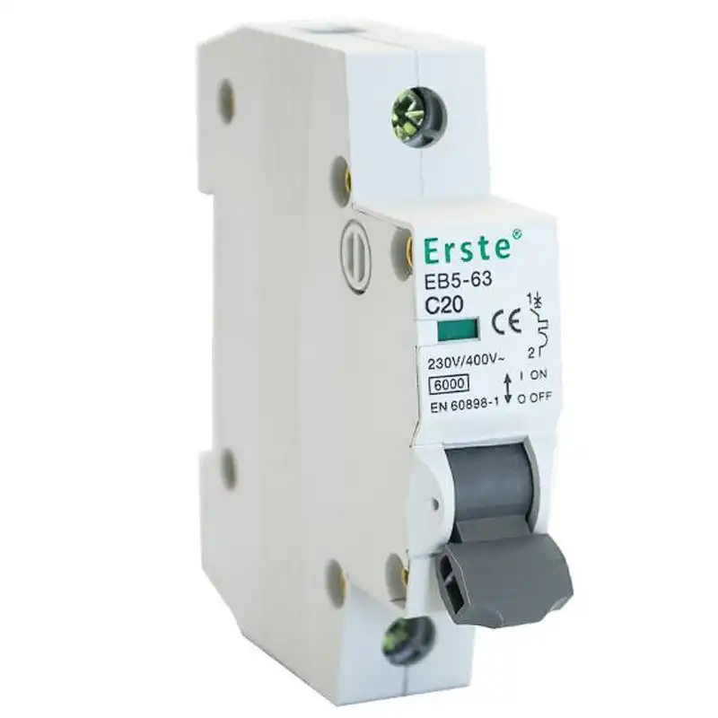 Автоматичний вимикач Erste, 6 кА, EB5-63 1Р 20А купити недорого в Україні, фото 1