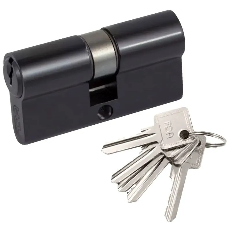 Циліндр RDA, 30x30 мм, 60 мм, ключ-ключ, чорний, 57787 купити недорого в Україні, фото 1