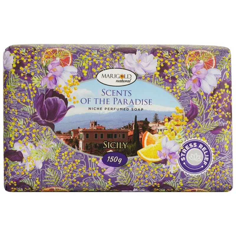 Мило туалетне Marigold Natural Сицилія, 150 г, 4820179550238 купити недорого в Україні, фото 1
