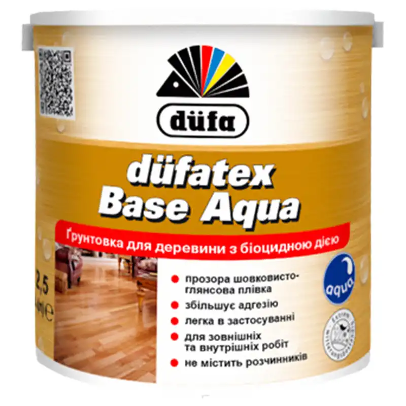 Ґрунтовка для деревини з біоцидною дією Dufa Dufatex Base Aqua, 0,75 л, 1201140119 купити недорого в Україні, фото 1