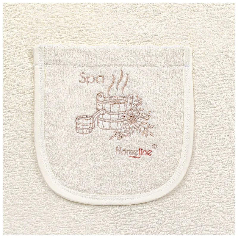 Сарафан для бани Home Line, L/XL, кремовый, 178926, фото 2 Сарафан для бани Home Line, L/XL, кремовый, 178926 купить недорого в Украине, фото 2