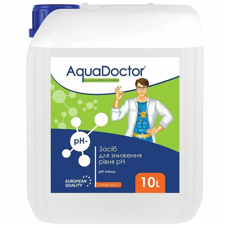 Засіб для зниження рівня pH AquaDoctor Minus, 10 л, PHML-10 купити недорого в Україні, фото 1