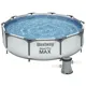 Бассейн каркасный с фильтр-насосом Bestway Steel Pro Max, 305x76 см, 4678 л, 56408, фото 1 Бассейн каркасный с фильтр-насосом Bestway Steel Pro Max, 305x76 см, 4678 л, 56408 купить недорого в Украине, фото 1