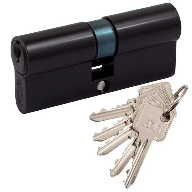 Циліндр RDA, 35x35 мм, 70 мм, ключ-ключ, чорний, 58463 купити недорого в Україні, фото 1