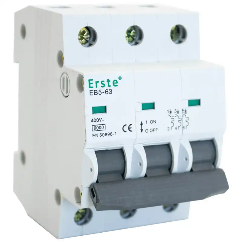 Автоматичний вимикач Erste, 6 кА, EB5-63 3P 16A купити недорого в Україні, фото 1