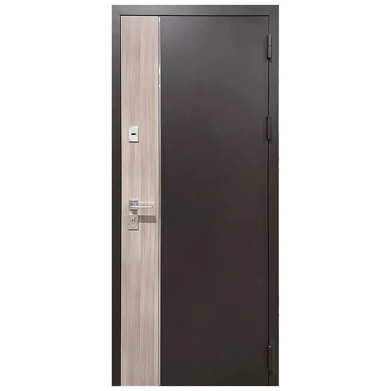 Двері вхідні Магда 902/140 Тип-16, 960x2050 мм, дуб кантрі метал/супермат білий, праві купити недорого в Україні, фото 1