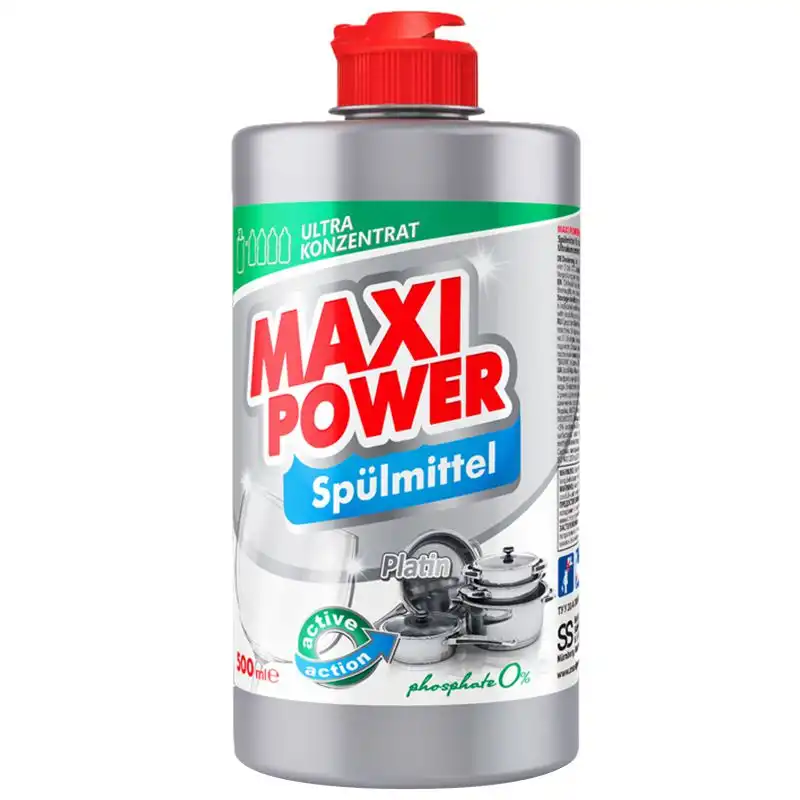 Средство для мытья посуды Maxi Power Платинум, 500 мл, DS764405 купить недорого в Украине, фото 1