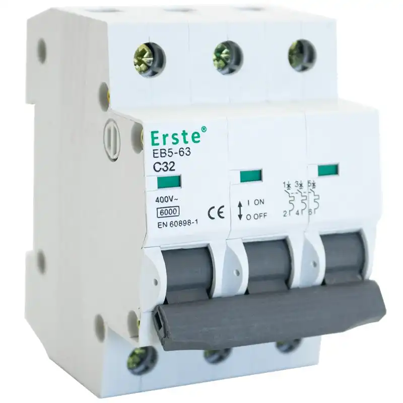 Автоматичний вимикач Erste, 6 кА, EB5-63 3P 32A купити недорого в Україні, фото 1