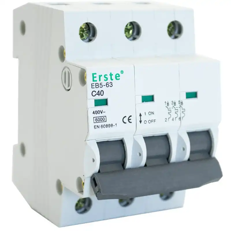 Автоматичний вимикач Erste, 6 кА, EB5-63 3P 40A купити недорого в Україні, фото 1