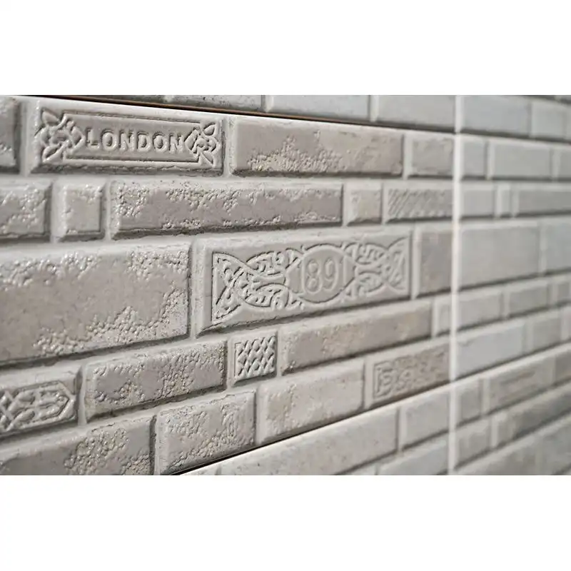 Декор InterCerama Brick, 230х500 мм, сірий, Д 50 071 купити недорого в Україні, фото 2