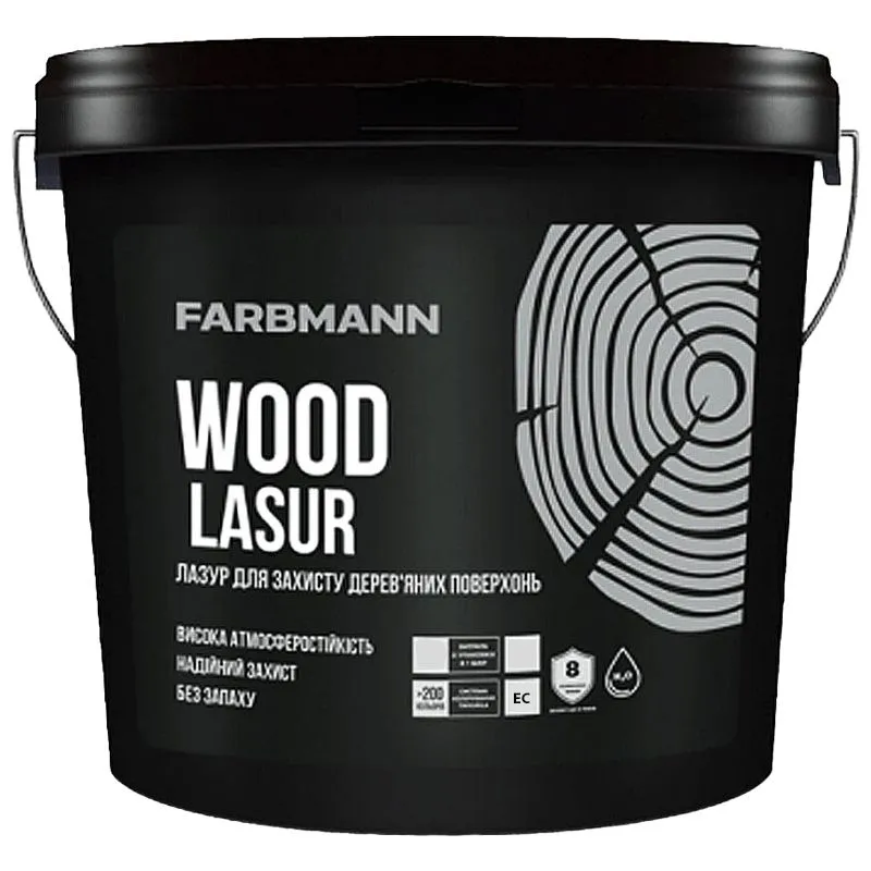 Лазурь Farbmann Wood Lasur EC, 2,7 л купить недорого в Украине, фото 1