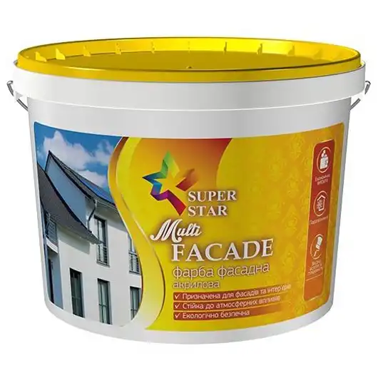 Фарба фасадна Star Paint Multi Facade, 4 кг купити недорого в Україні, фото 1