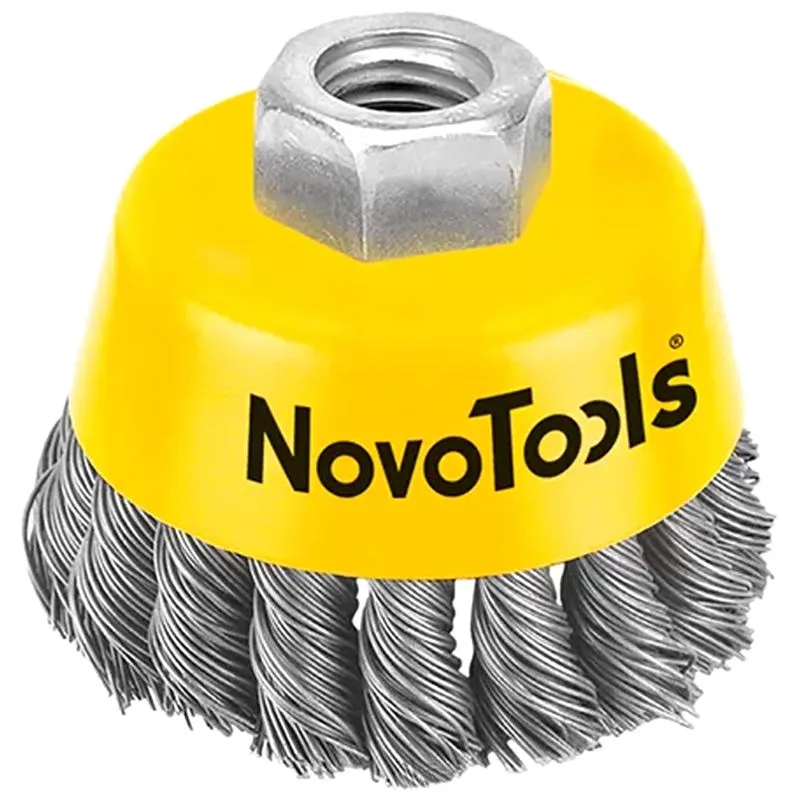 Щетка торцевая NovoTools, 125 мм, NTWB12514ST купить недорого в Украине, фото 1