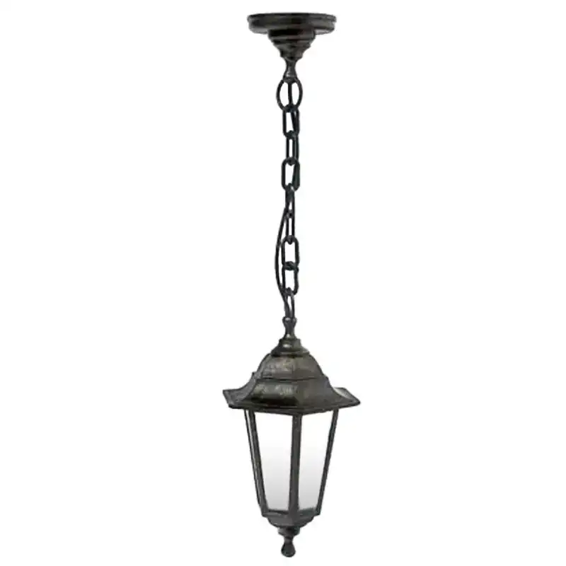 Светильник-подвес садово-парковый Lumano Iron, 60 Вт, Е27, античное серебро/стекло, 18693 купить недорого в Украине, фото 1