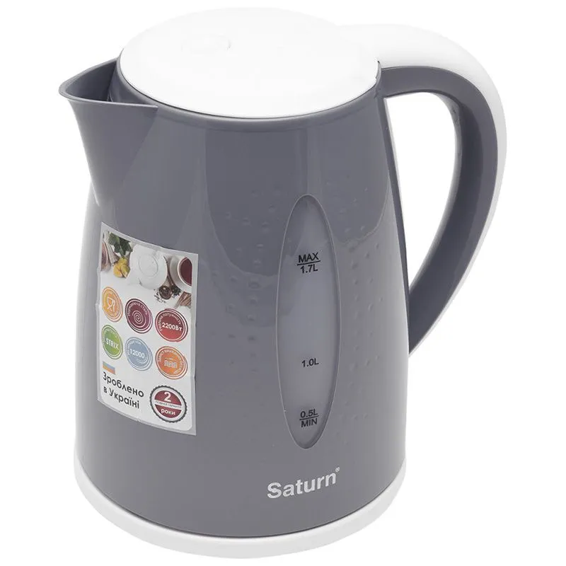 Чайник электрический Saturn ST EK8438U Lt.Grey/White купить недорого в Украине, фото 1