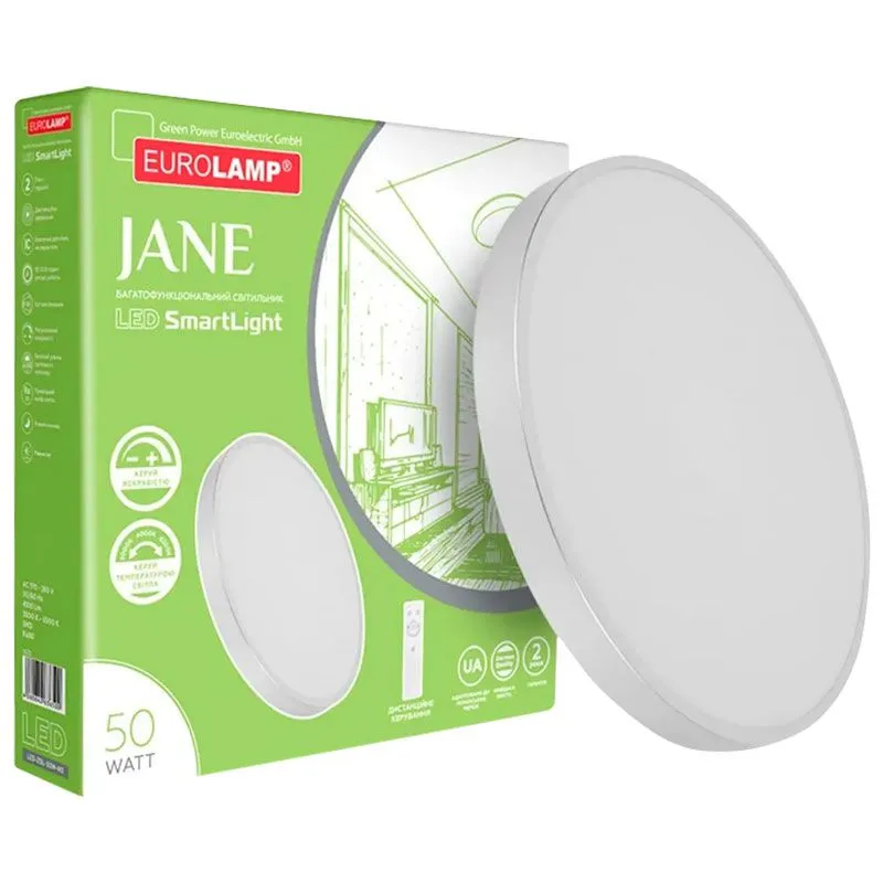Світильник світлодіодний Eurolamp Jane N3, 50 Вт, 3000 - 6000 K, LED-ZSL-50W-N3 купити недорого в Україні, фото 2