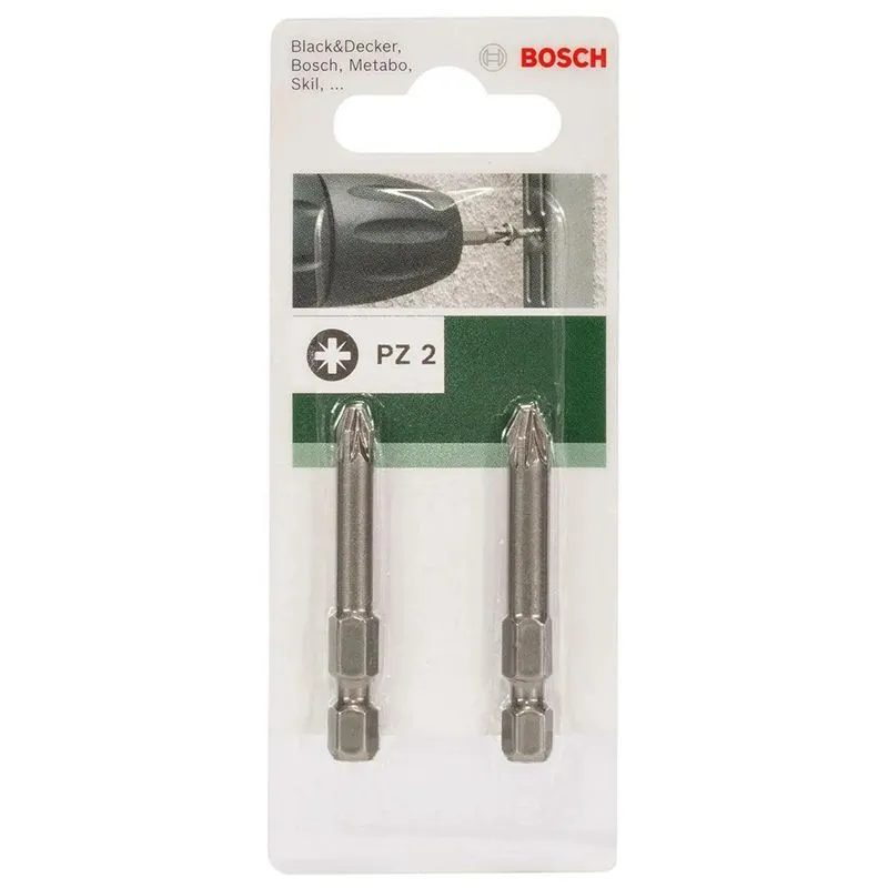 Набор бит Bosch PZ2, 49 мм, 2 шт, 2609255929 купить недорого в Украине, фото 2
