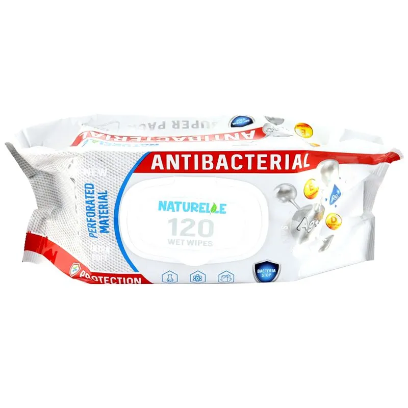 Вологі серветки Naturelle Antibacterial D-panthenol, 120 шт, 91042 купити недорого в Україні, фото 1