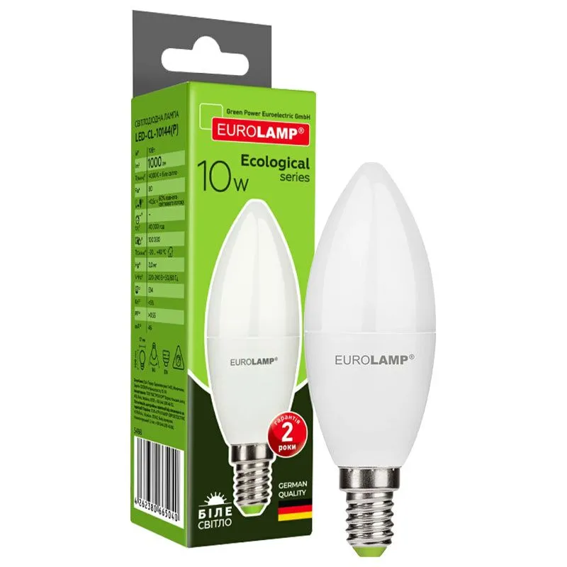 Лампа светодиодная Eurolamp P, 10 Вт, 4000 K, LED-CL-10144(P) купить недорого в Украине, фото 2