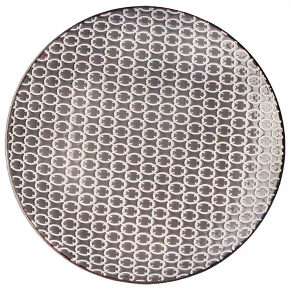 Тарелка обедняя LOS`K Паперкут Грей, круглая, 27 см, серый купить недорого в Украине, фото 1