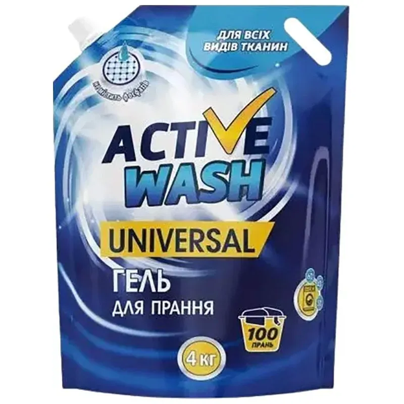 Гель для прання Donat Universal Active Wash, 4 л, дой-пак, 4823011187326 купити недорого в Україні, фото 1
