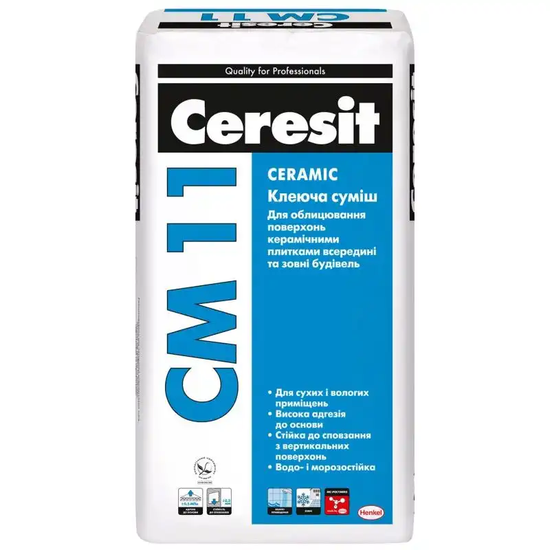 Клей Ceresit CM-11 Ceramic, 25 кг, 1181849 купить недорого в Украине, фото 1