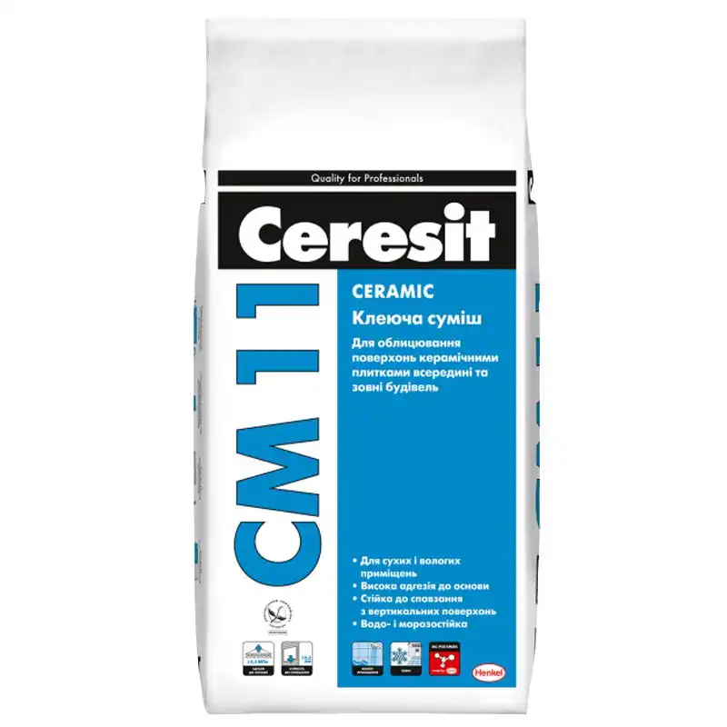 Клей Ceresit CM-11 Ceramic, 5 кг, 947418 купить недорого в Украине, фото 1