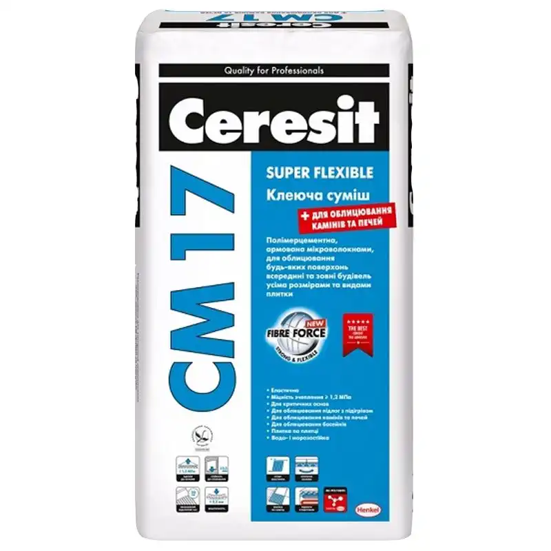 Клей Ceresit CM-17 Super Flexible 25 кг, 947425 купить недорого в Украине, фото 1