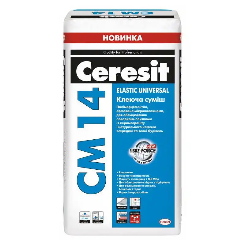 Клей Ceresit CM-14 Elastic Universal, 25 кг, 2487169 купити недорого в Україні, фото 1