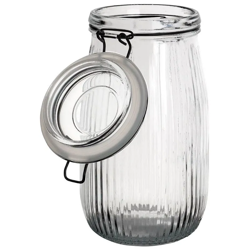 Банка для зберігання з зажимами Koopman, 12х11,5х21,5 см, 1,5 л, CD1002910 купити недорого в Україні, фото 2